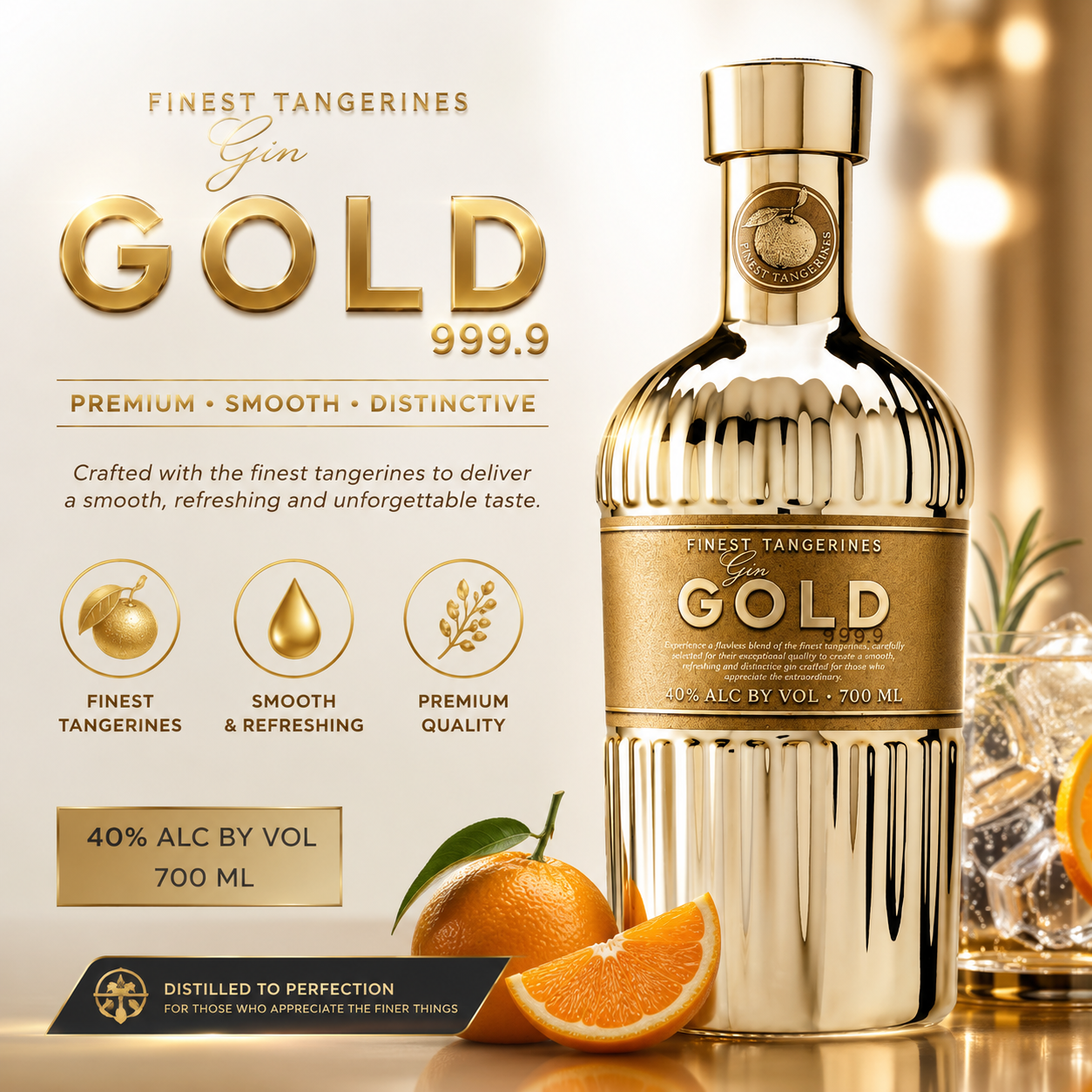 Gold 999.9 Finest Tangerines Gin