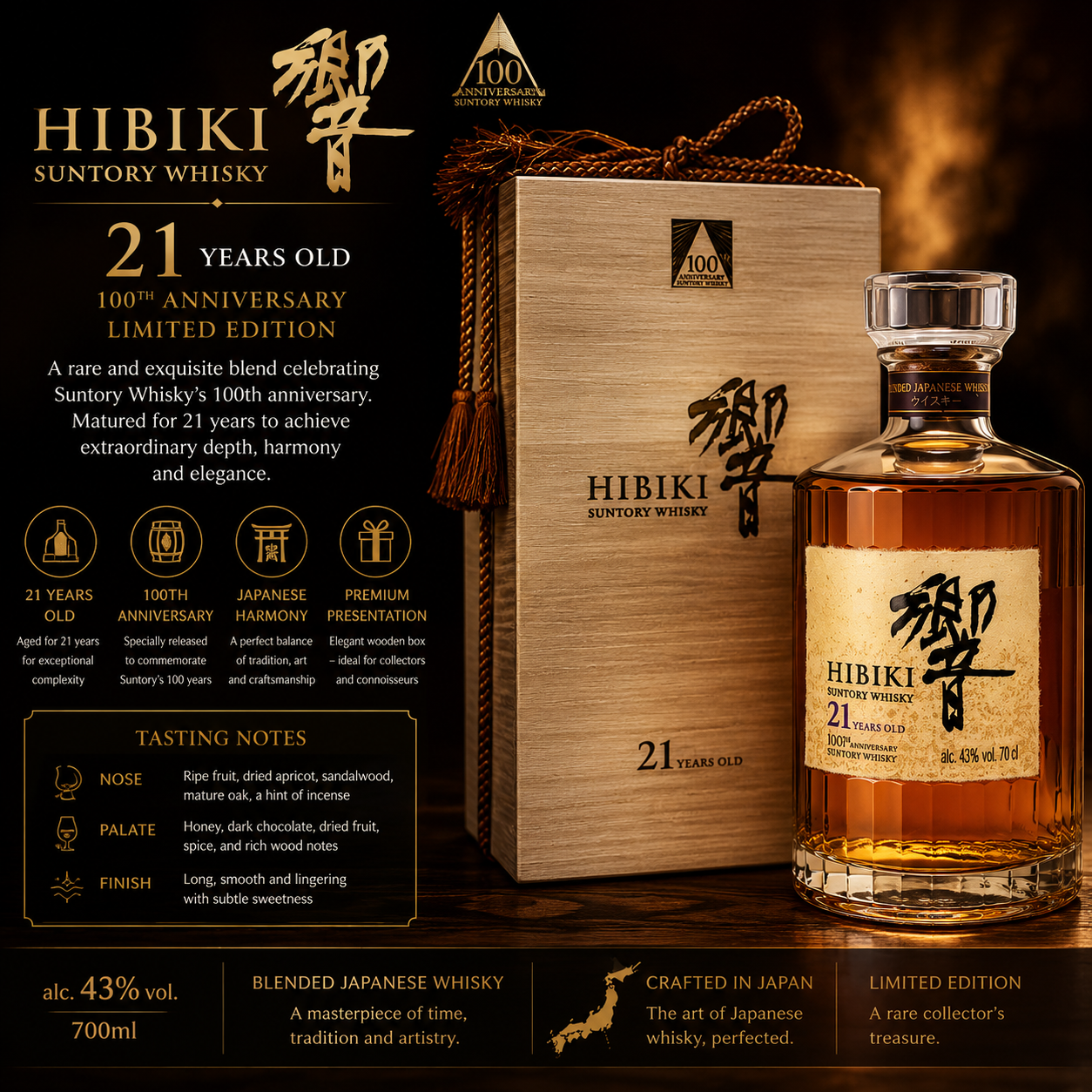 Hibiki 21 Year Old 100th Anniversary Edition Hibiki 21 Year Old 100th Anniversary Edition