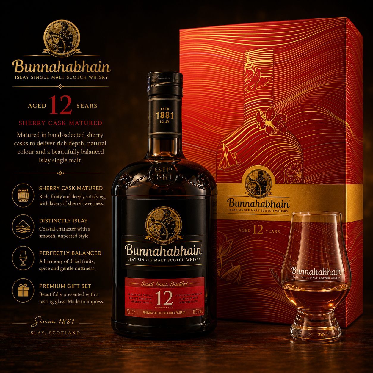 Bunnahabhain 12 Year Old Gift Pack Bunnahabhain 12 Year Old Gift Pack