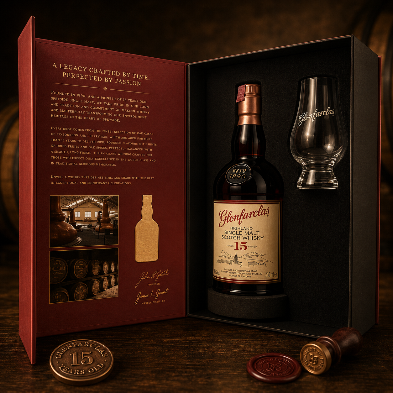 Glenfarclas 15 Year Old Gift Pack Glenfarclas 15 Year Old Gift Pack