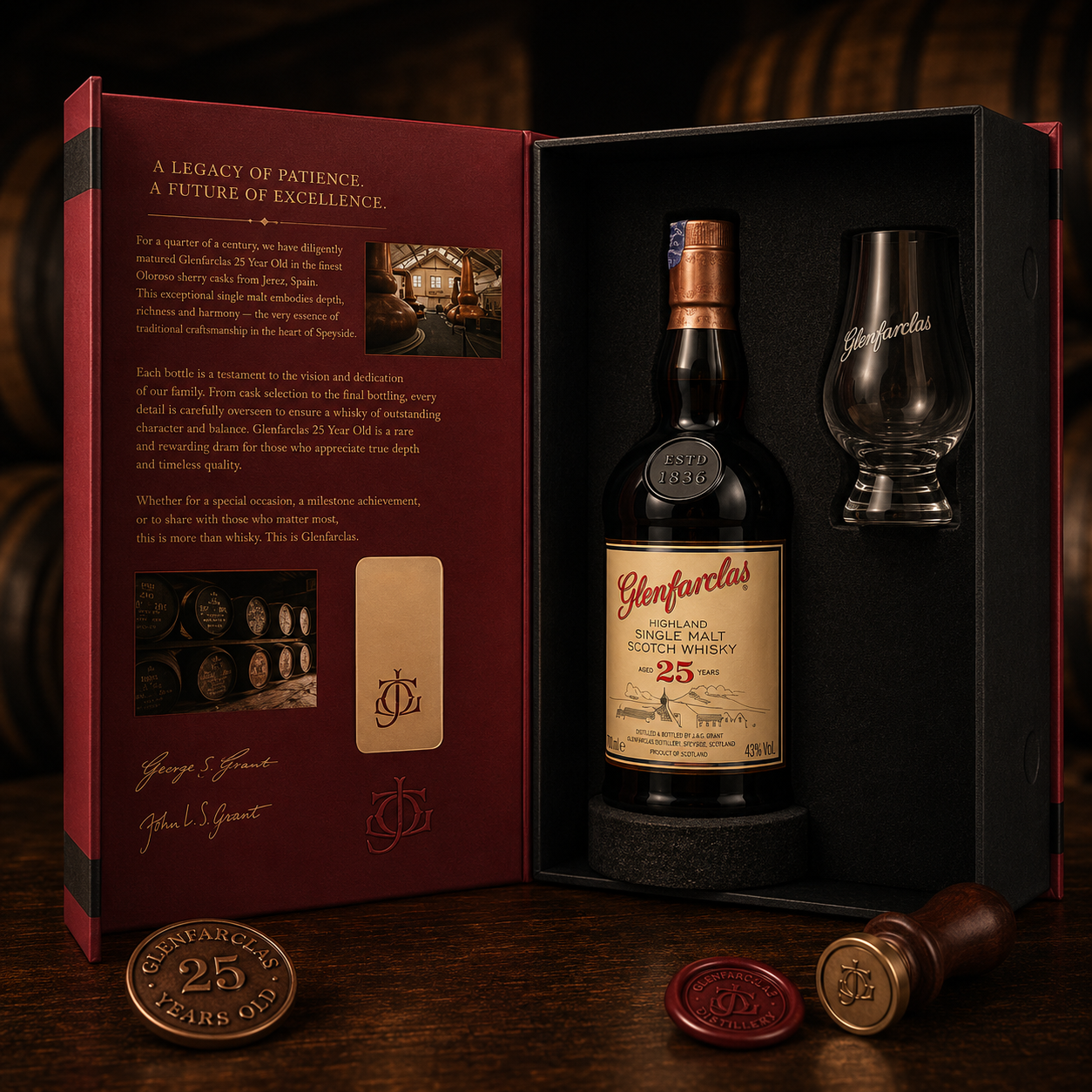 Glenfarclas 25 Year Old Gift Pack Glenfarclas 25 Year Old Gift Pack