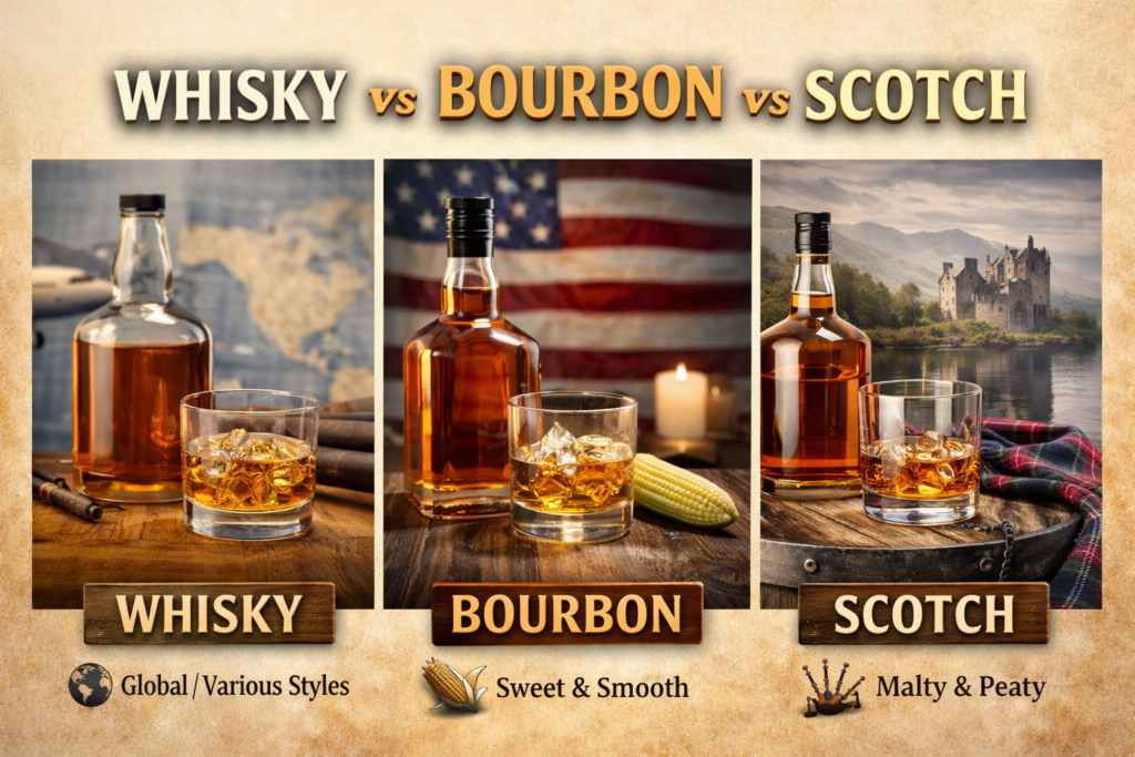 How Whisky, Bourbon, and Scotch Are Made