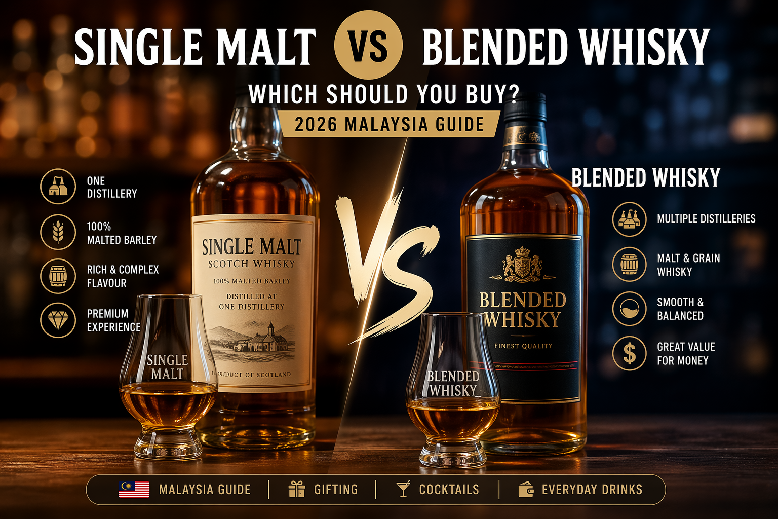 single malt vs blended whisky