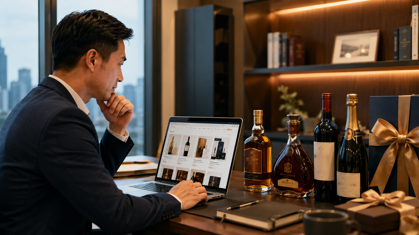 Corporate alcohol gift guide Malaysia featuring whisky, cognac, wine and champagne by budget