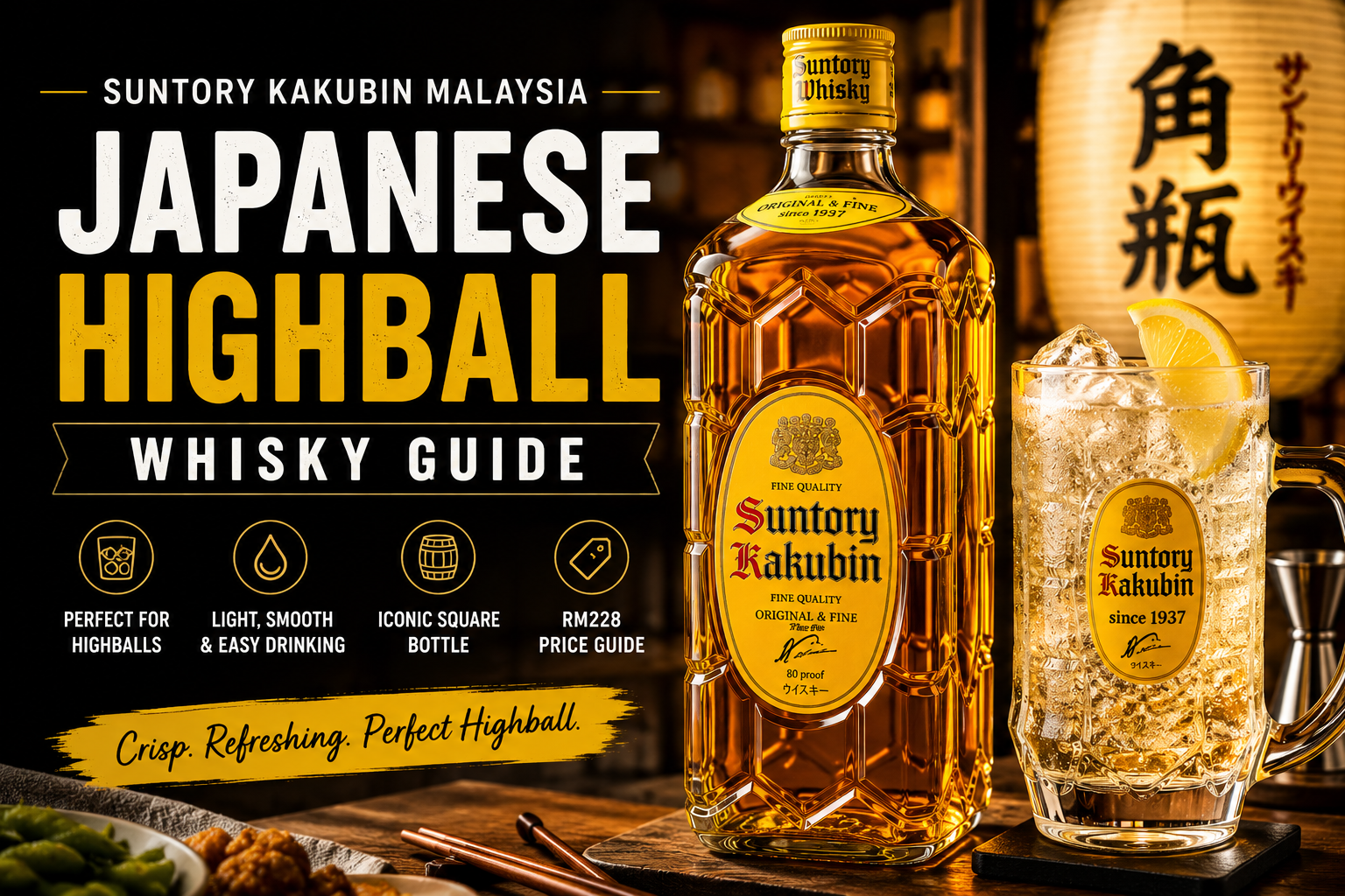 Suntory Kakubin Yellow Label Japanese Blended Whisky bottle in Malaysia placeholder image