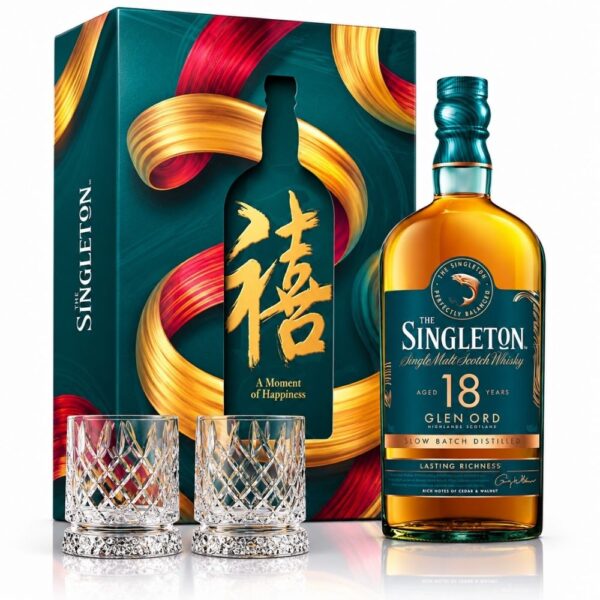 The Singleton Glen Ord 18 Year Old Gift Set 700ml with 2 Glasses